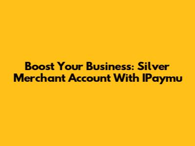 Boost Your Business: Silver Merchant Account With IPaymu