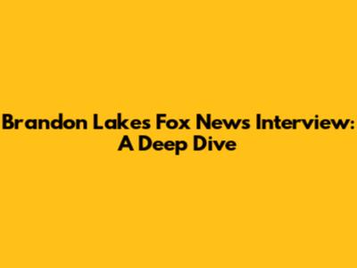 Brandon Lake's Fox News Interview: A Deep Dive