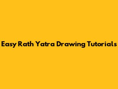 Easy Rath Yatra Drawing Tutorials