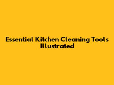 Essential Kitchen Cleaning Tools Illustrated