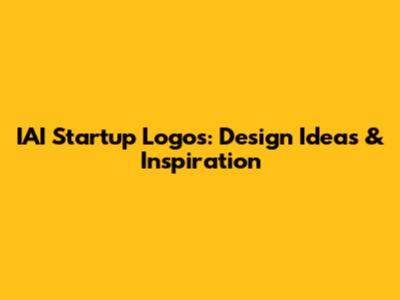 IAI Startup Logos: Design Ideas & Inspiration