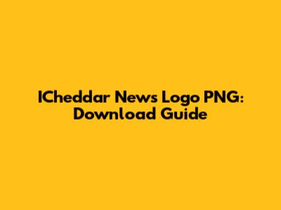 ICheddar News Logo PNG: Download Guide