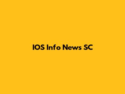 IOS Info News SC
