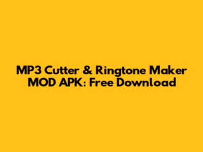 MP3 Cutter & Ringtone Maker MOD APK: Free Download
