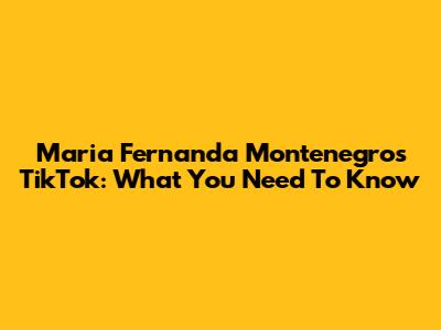Maria Fernanda Montenegro's TikTok: What You Need To Know