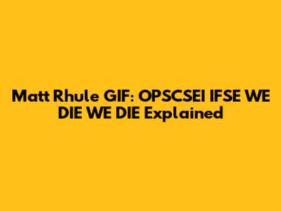 Matt Rhule GIF: OPSCSEI IFSE WE DIE WE DIE Explained