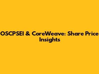 OSCPSEI & CoreWeave: Share Price Insights