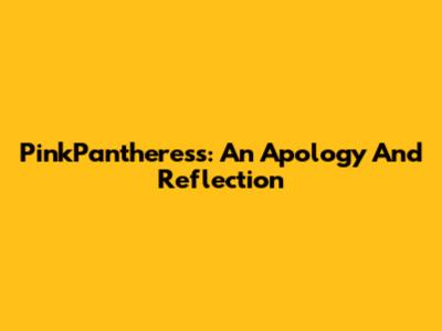 PinkPantheress: An Apology And Reflection