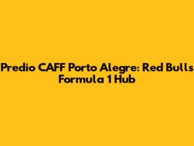 Predio CAFF Porto Alegre: Red Bull's Formula 1 Hub
