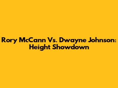 Rory McCann Vs. Dwayne Johnson: Height Showdown