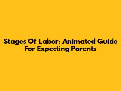 Stages Of Labor: Animated Guide For Expecting Parents