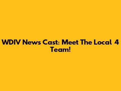 WDIV News Cast: Meet The Local 4 Team!